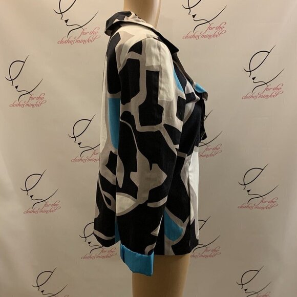 Sandro. Size Medium. Flashy Ruffled Lined Jacket or Blouse. Pockets. B69 - Picture 3 of 6